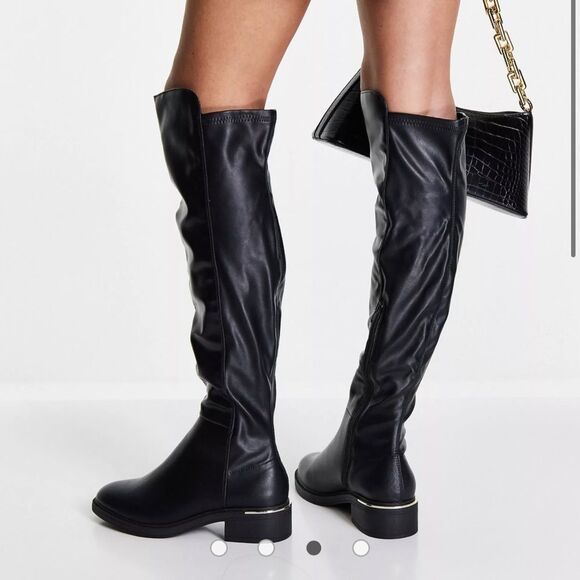 Black Heeled Boots - Picture 2 of 7